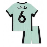 Camiseta Chelsea Thiago Silva #6 Tercera Equipación para niños 2023-24 manga corta (+ pantalones cortos)